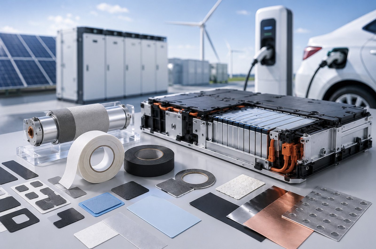 Battery and new energy converted material applications